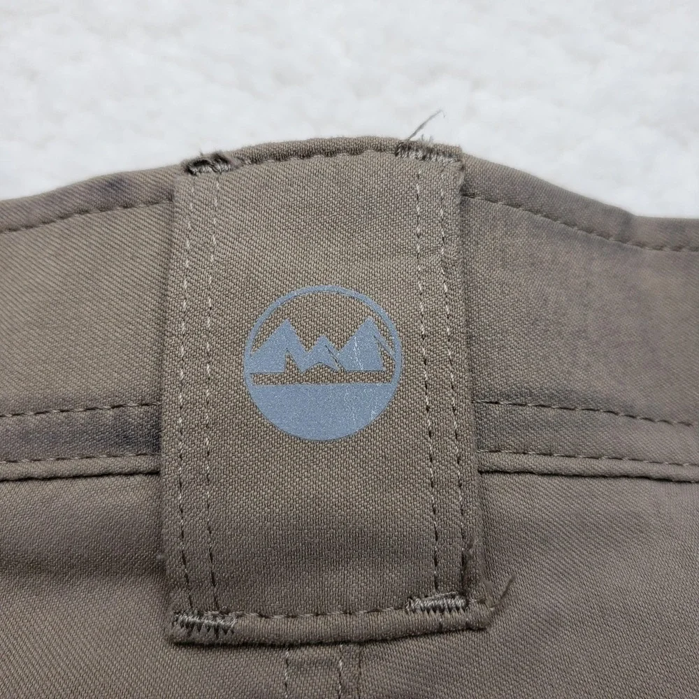 Wrangler Pants Mens 42x30 Beige Stretch Nylon Outdoor Hiking Travel Casual